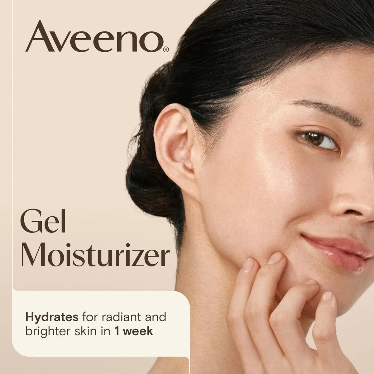 Aveeno Positively Radiant Daily Gel Facial Moisturizer with Hyaluronic Acid & Tone-Correcting Soy,Hydrating & Brightening Gel Face Cream Evens Skin Tone-& Texture,Hypoallergenic,1.7 oz,(Pack of 2)